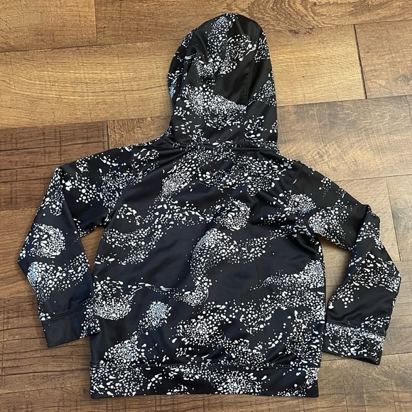 Nike girls boy unisex SB skateboard hoodie Sz 7 black white neon melon - Picture 5 of 6